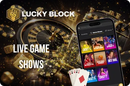 Live game shows at Lucky Block