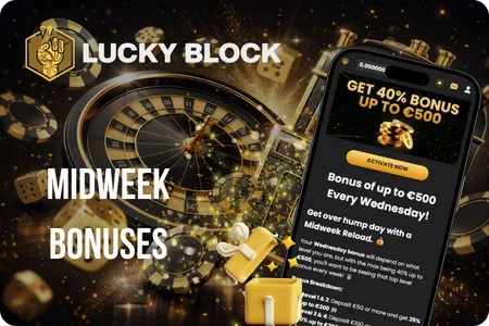 Lucky Block midweek reload bonus with two missions and tier rewards