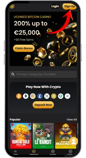Sign Up for New Players