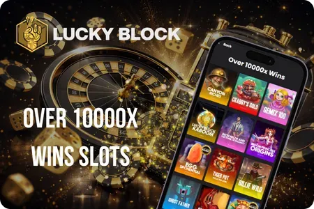 Over 10000x Wins table at Lucky Block
