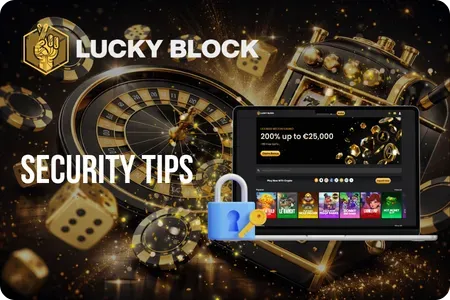 Key Security Steps to protected account in Lucky Block casino