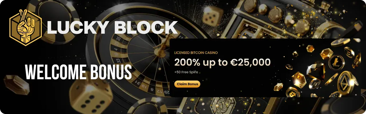 Welcome Bonus at the Lucky Block casino